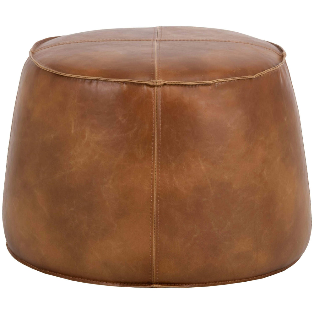 Mitchell Ottoman, Tobacco Tan - Furniture - Chairs - High Fashion Home