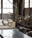 Molten Chandelier, Brass - Lighting - High Fashion Home
