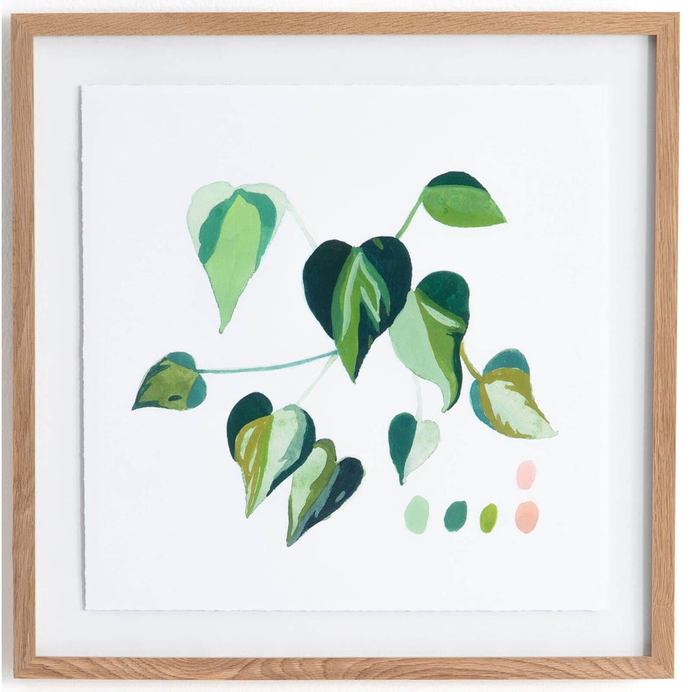 Monstera Sprout Sage by Jess Engle - Accessories Artwork - High Fashion Home