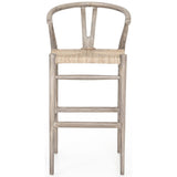 Muestra Bar Stool, Weathered Grey - Furniture - Chairs - High Fashion Home