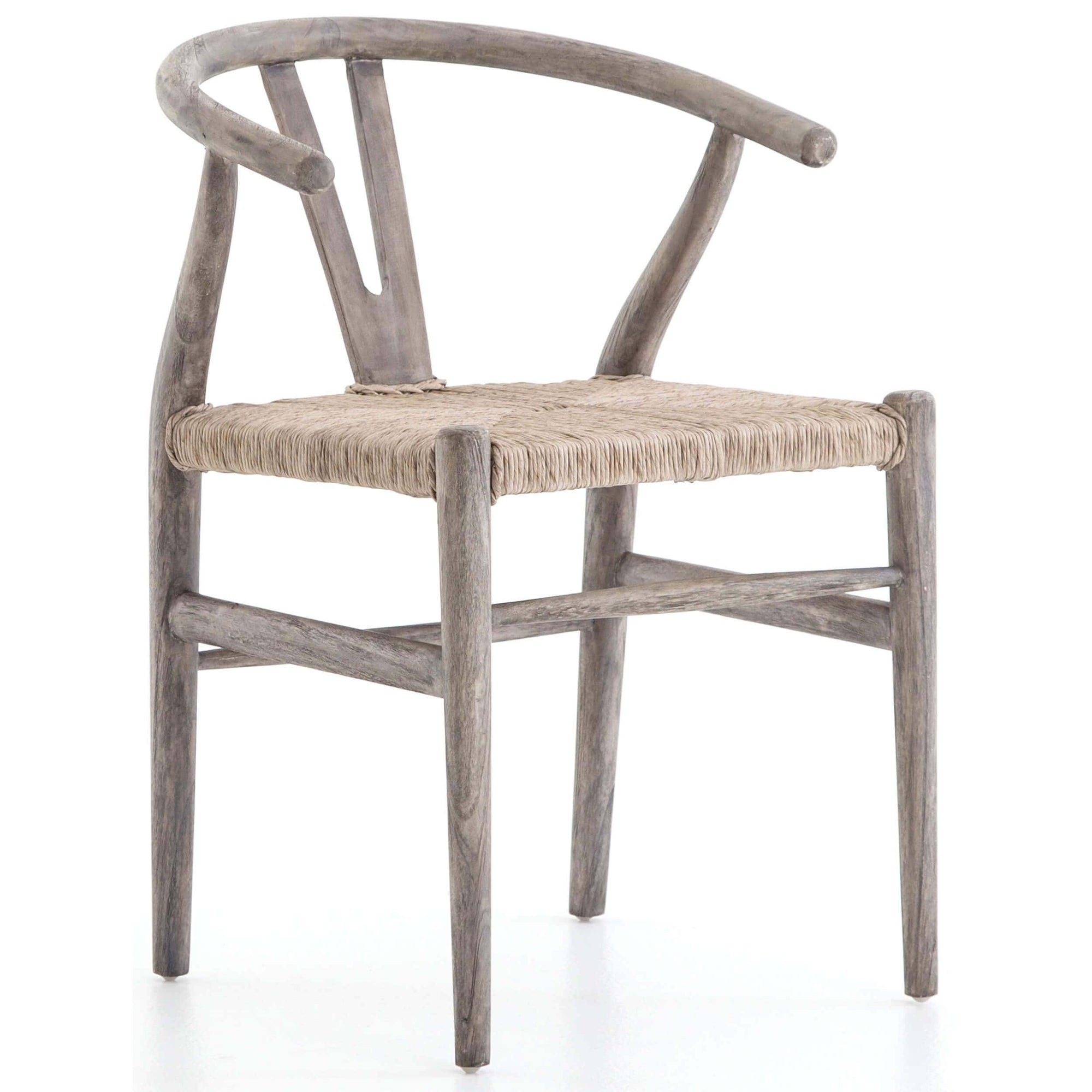 Grey wishbone dining chair sales
