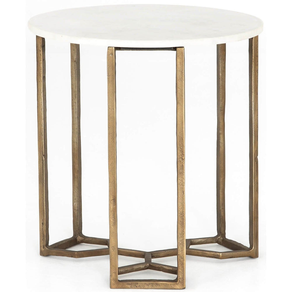 Naomi Marble End Table - Furniture - Accent Tables - High Fashion Home