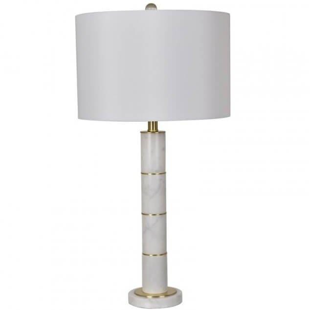 Marble Column Table Lamp - Accessories - High Fashion Home