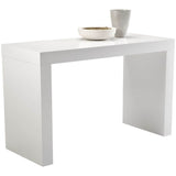 Faro C-Shape Counter Table, White - Modern Furniture - Dining Table - High Fashion Home