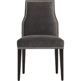 Oliver Side Chair, Valhalla Pewter, Pewter Nailheads - Furniture - Dining - High Fashion Home