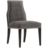Oliver Side Chair, Valhalla Pewter, Pewter Nailheads - Furniture - Dining - High Fashion Home