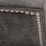 Oliver Side Chair, Valhalla Pewter, Pewter Nailheads - Furniture - Dining - High Fashion Home