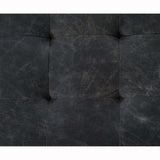 Oxford Rectangular Cocktail Ottoman, Rialto Ebony - Furniture - Chairs - High Fashion Home