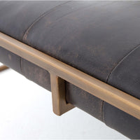 Oxford Square Cocktail Ottoman, Rialto Ebony - Furniture - Accent Tables - High Fashion Home