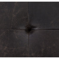 Oxford Square Cocktail Ottoman, Rialto Ebony - Furniture - Accent Tables - High Fashion Home