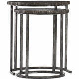 Painted Petrified Wood Nesting Tables - Furniture - Accent Tables - High Fashion Home