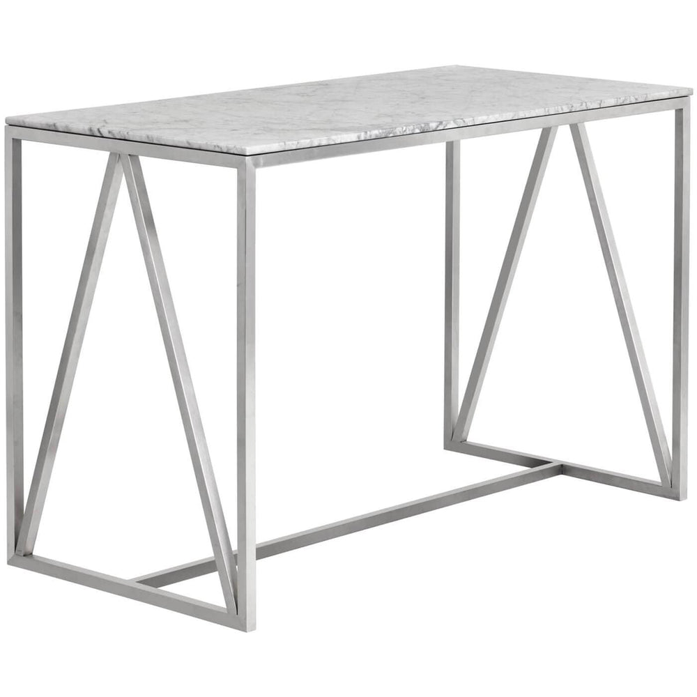 Abel Counter Table, White - Modern Furniture - Dining Table - High Fashion Home