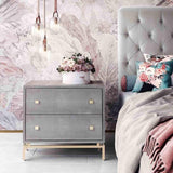 Petra Shagreen Nightstand - Furniture - Bedroom - High Fashion Home