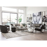 Plume Sofa, Heather Twill Pewter - Modern Furniture - Sofas - High Fashion Home