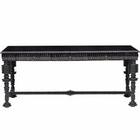 Portuguese Desk, Black - Furniture - Office - High Fashion Home