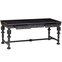 Portuguese Desk, Black - Furniture - Office - High Fashion Home