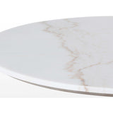 Powell Dining Table, White Marble - Modern Furniture - Dining Table - High Fashion Home