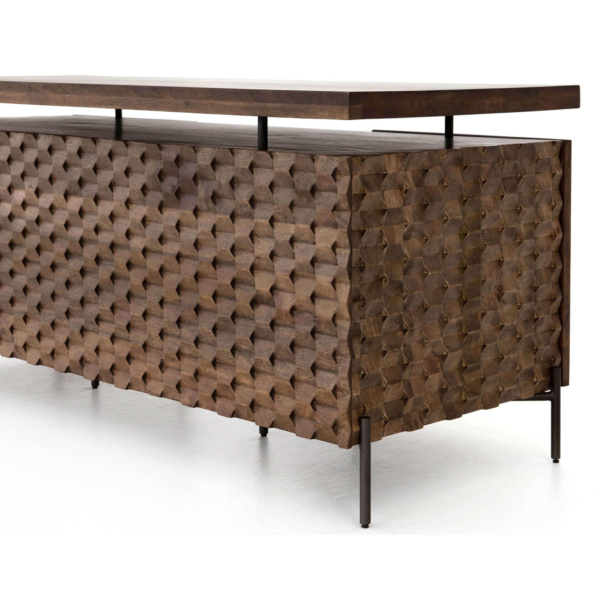 Raffael Desk, Antique Brown High Fashion Home