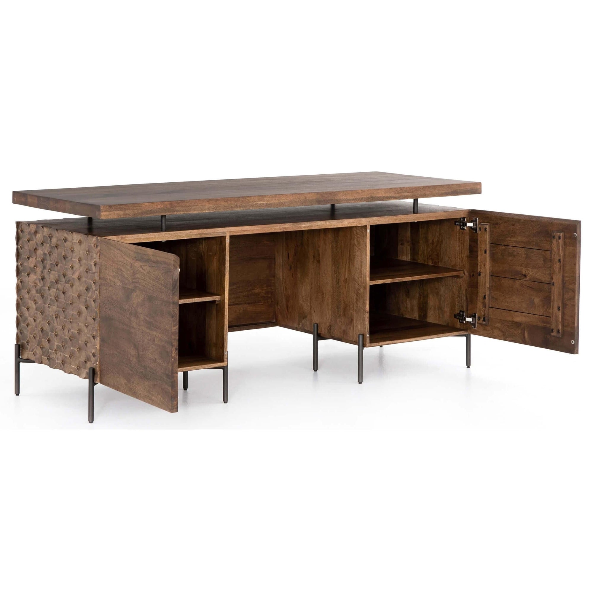 Raffael Desk, Antique Brown High Fashion Home