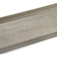 Rectangle Shagreen Tray, Ivory/Grey - Accessories - High Fashion Home