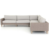 Remi Outdoor Sectional, Stone Grey - Modern Furniture - Sectionals - High Fashion Home
