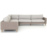 Remi Outdoor Sectional, Stone Grey - Modern Furniture - Sectionals - High Fashion Home