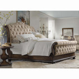 Rhapsody Tufted Bed, Beige - Modern Furniture - Beds - High Fashion Home