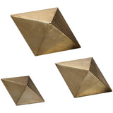 Rhombus Sculpture, Set of 3 - Accessories - High Fashion Home