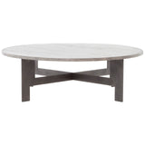 Round Coffee Table with Iron - Modern Furniture - Coffee Tables - High Fashion Home