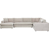 Salvadore Sectional, Kenley Moondust - Modern Furniture - Sectionals - High Fashion Home