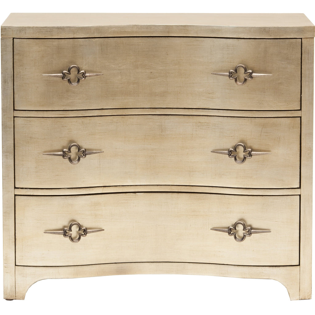 Drawer Shape Sanctuary Three-Drawer Shaped-Front Chest | Luxury Bedroom Chest | High ...