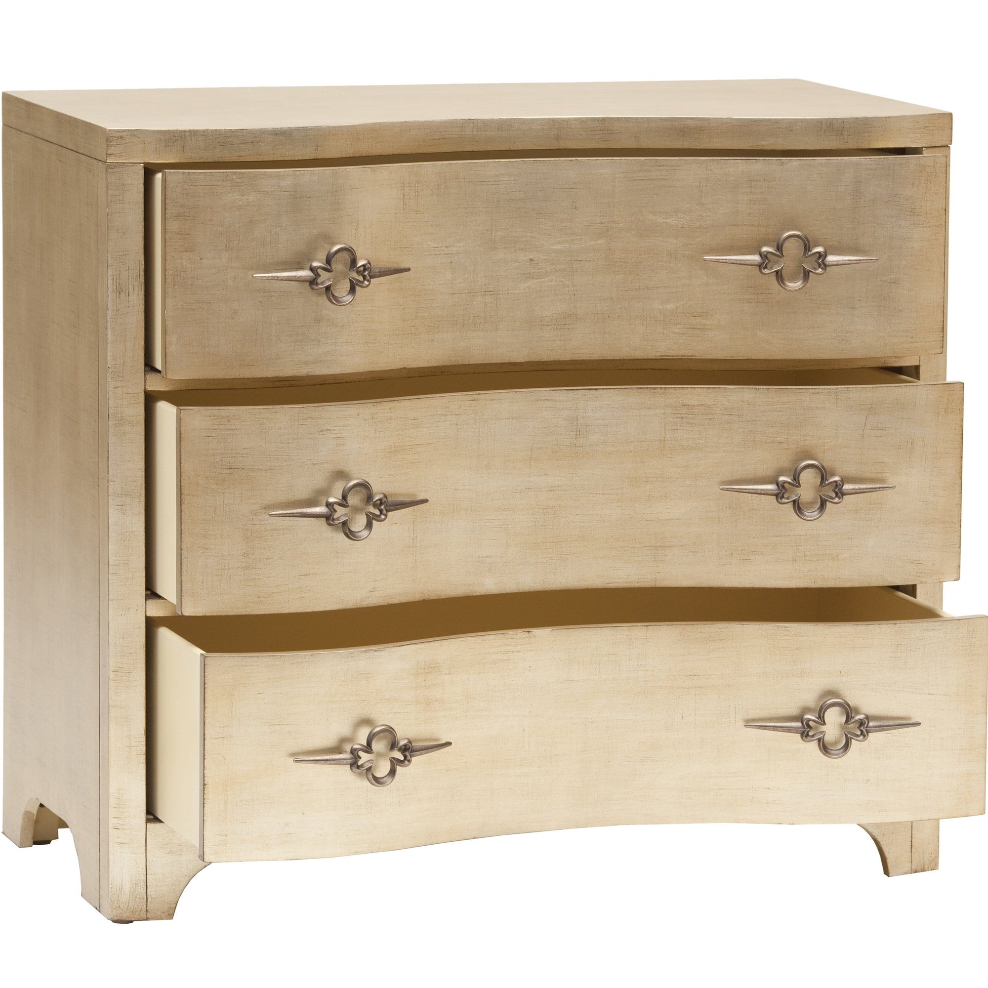 Drawer Shape Sanctuary Three-Drawer Shaped-Front Chest | Luxury Bedroom Chest | High ...