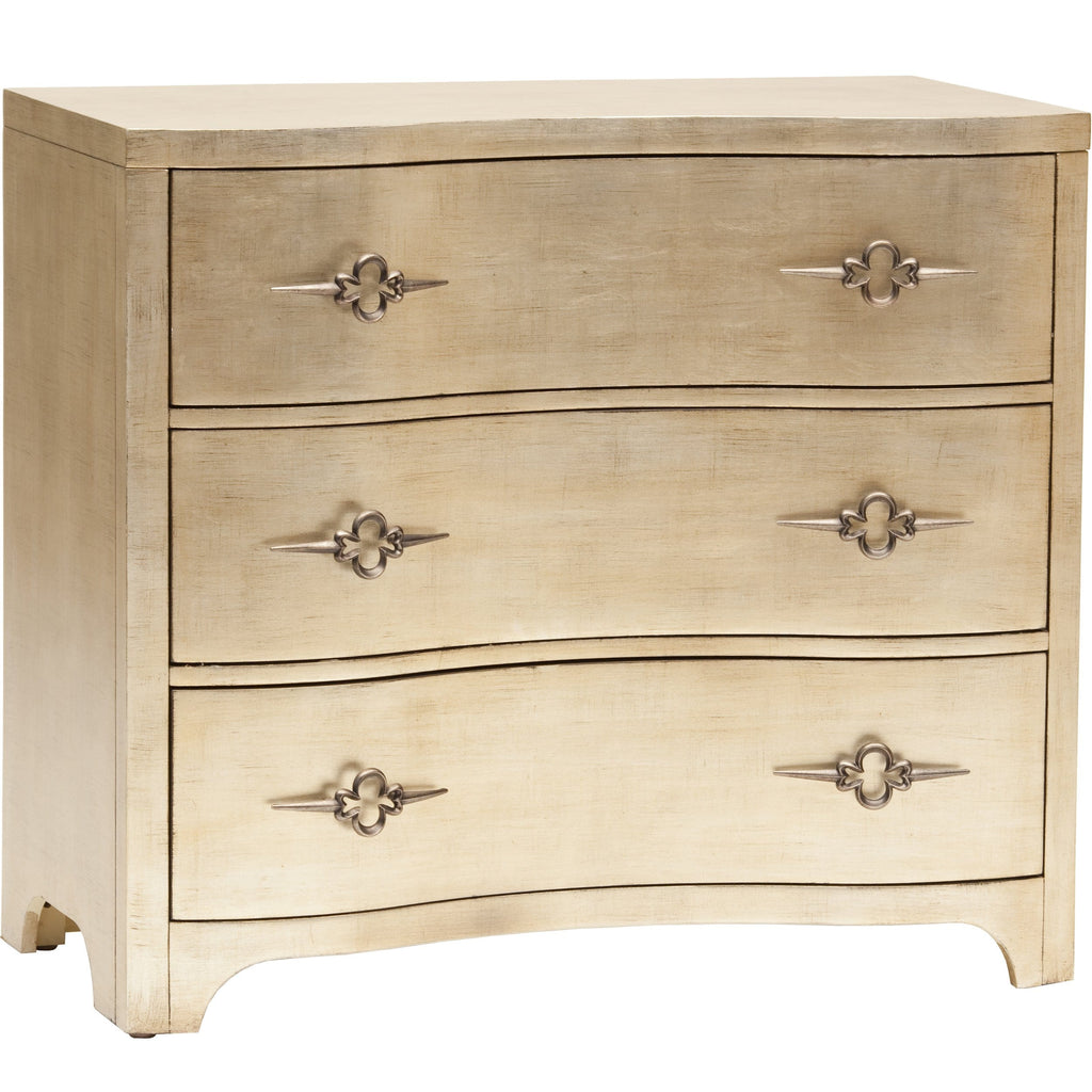 Sanctuary Three-Drawer Shaped-Front Chest | Luxury Bedroom Chest | High ...