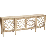 Sanctuary 4 Door Mirrored Console - Furniture - Dining - High Fashion Home