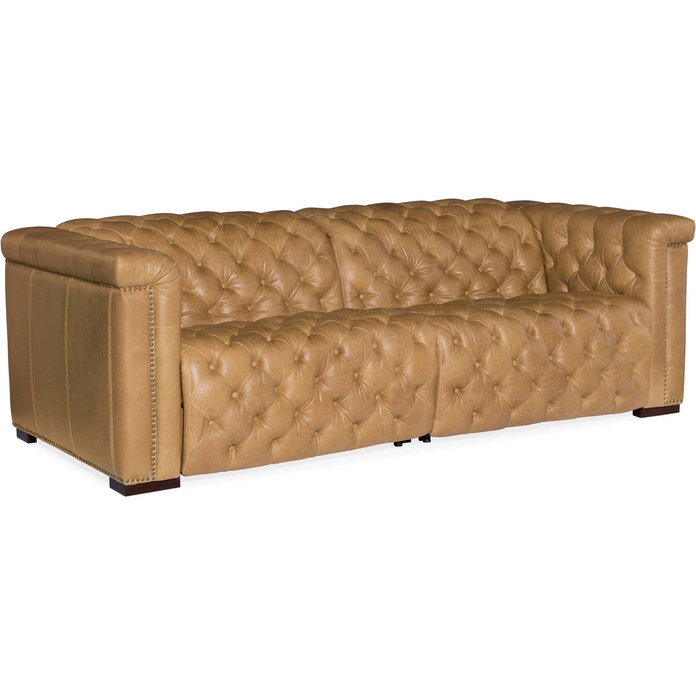 Savion Power Leather Motion Sofa, Saddlebag Coin - Modern Furniture - Sofas - High Fashion Home