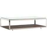 Shagreen Shadow Box Coffee Table, Stainless Steel - Modern Furniture - Coffee Tables - High Fashion Home