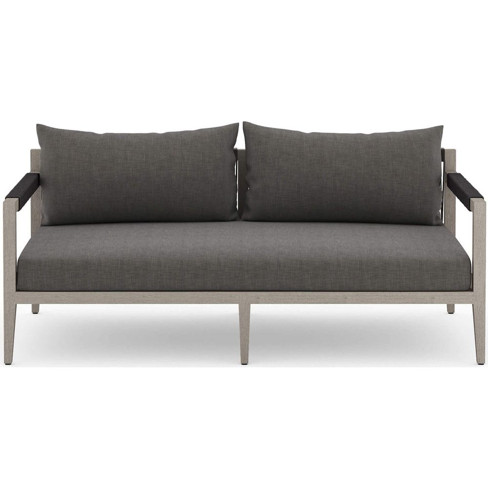 Sherwood Outdoor Sofa, Charcoal/Weathered Grey - Furniture - Sofas - High Fashion Home