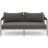Sherwood Outdoor Sofa, Charcoal/Weathered Grey - Furniture - Sofas - High Fashion Home