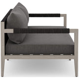 Sherwood Outdoor Sofa, Charcoal/Weathered Grey - Furniture - Sofas - High Fashion Home