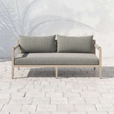 Sherwood Outdoor Sofa, Faye Ash/Washed Brown - Furniture - Sofas - High Fashion Home