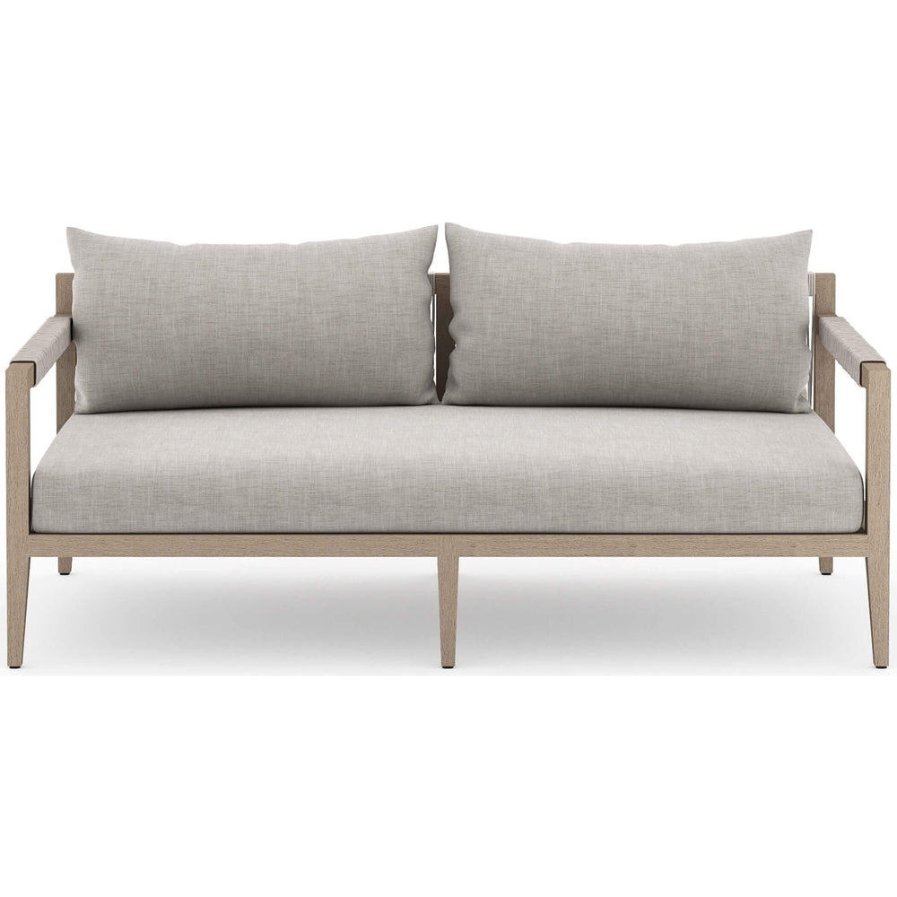 Sherwood Outdoor Sofa, Stone Grey/Washed Brown - Furniture - Sofas - High Fashion Home