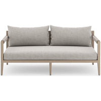 Sherwood Outdoor Sofa, Stone Grey/Washed Brown - Furniture - Sofas - High Fashion Home