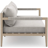 Sherwood Outdoor Sofa, Stone Grey/Washed Brown - Furniture - Sofas - High Fashion Home