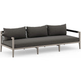 Sherwood Outdoor Sofa, Charcoal/Weathered Grey - Furniture - Sofas - High Fashion Home