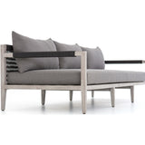 Sherwood Outdoor Sofa, Charcoal/Weathered Grey - Furniture - Sofas - High Fashion Home