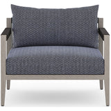 Sherwood Outdoor Chair, Faye Navy/Weatherd Grey - Furniture - Chairs - High Fashion Home