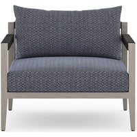 Sherwood Outdoor Chair, Faye Navy/Weatherd Grey - Furniture - Chairs - High Fashion Home