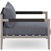 Sherwood Outdoor Chair, Faye Navy/Weatherd Grey - Furniture - Chairs - High Fashion Home