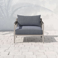 Sherwood Outdoor Chair, Faye Navy/Weatherd Grey - Furniture - Chairs - High Fashion Home