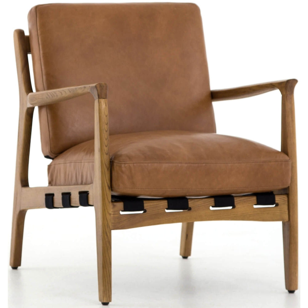 Silas Leather Chair, Patina Copper - Modern Furniture - Accent Chairs - High Fashion Home